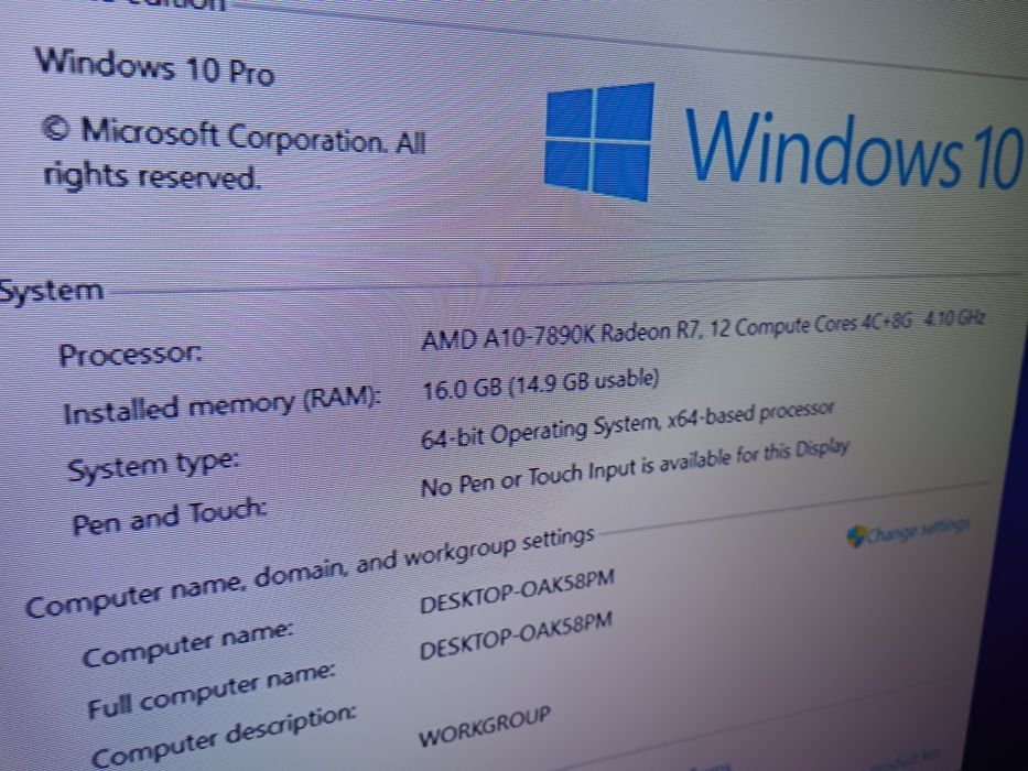 Calculator unitate gaming AMD A10 7890k 4core 16gb ram R7 GTA5 NFS Pay