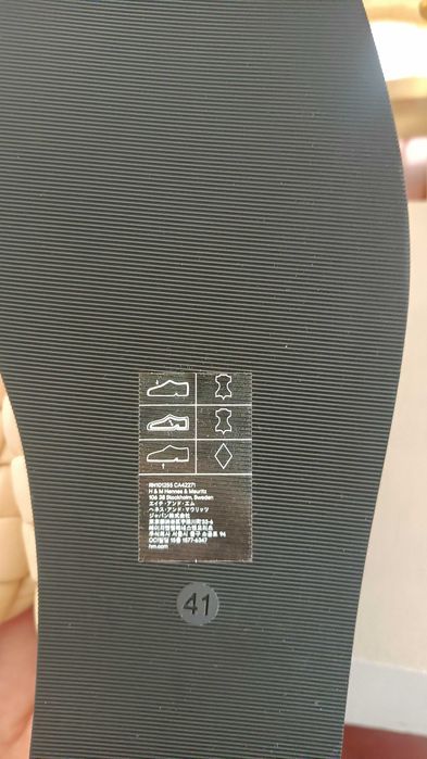 H&M дамски чехли 100% естествена кожа Нови с етикет