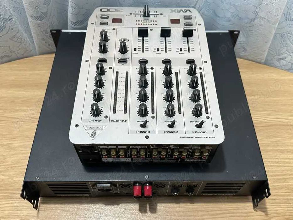 Amplificator+mixer pentru sistem sonorizare DJ Evenimente-Top !!!