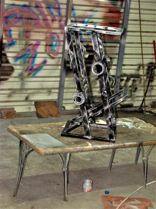 Scaun de bar tip Z STEAMPUNK-produs hand made