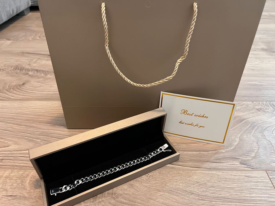 Brățară Cuban, masivă, argint 925, noua