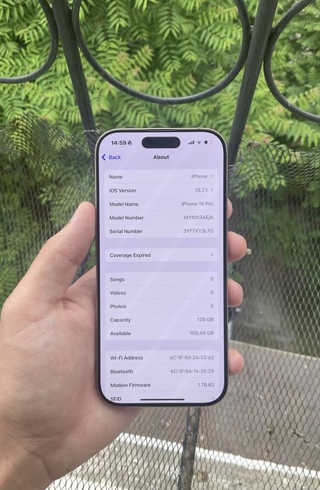 iPhone 16 pro 128gb ideal desert