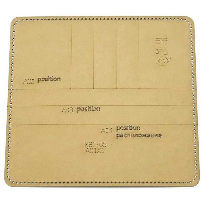 Набор шаблонов для кожи кошелек