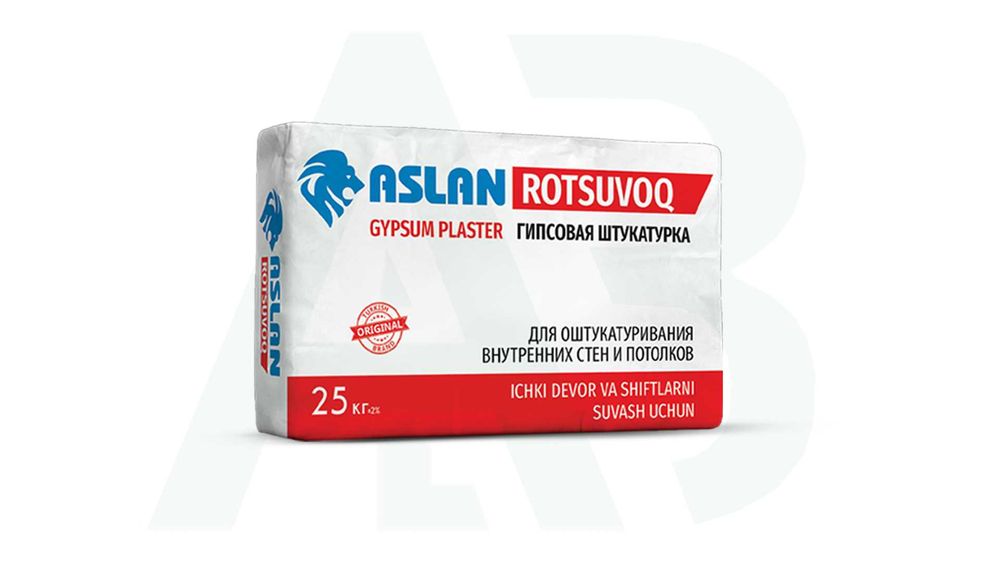 "ASLAN" Shpaklyovka,Kley,Gruntovka,Sement,Suvoq,Rotband,Saten Gips