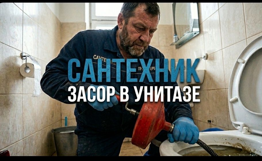ЗАСОР/ Чистка конализации аппаратом 24/7. Услуги сантехника. Сантехник