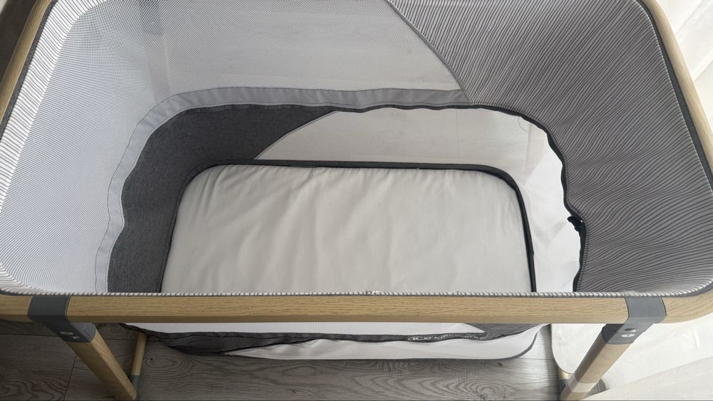 Бебешка кошара KinderKraft 4 в 1, Сива