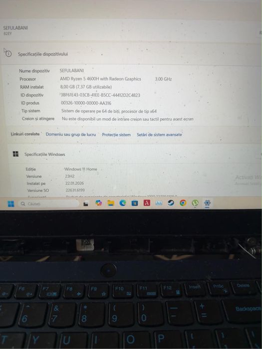 Laptop lenovo gaming ideapad 3 plus accesorii