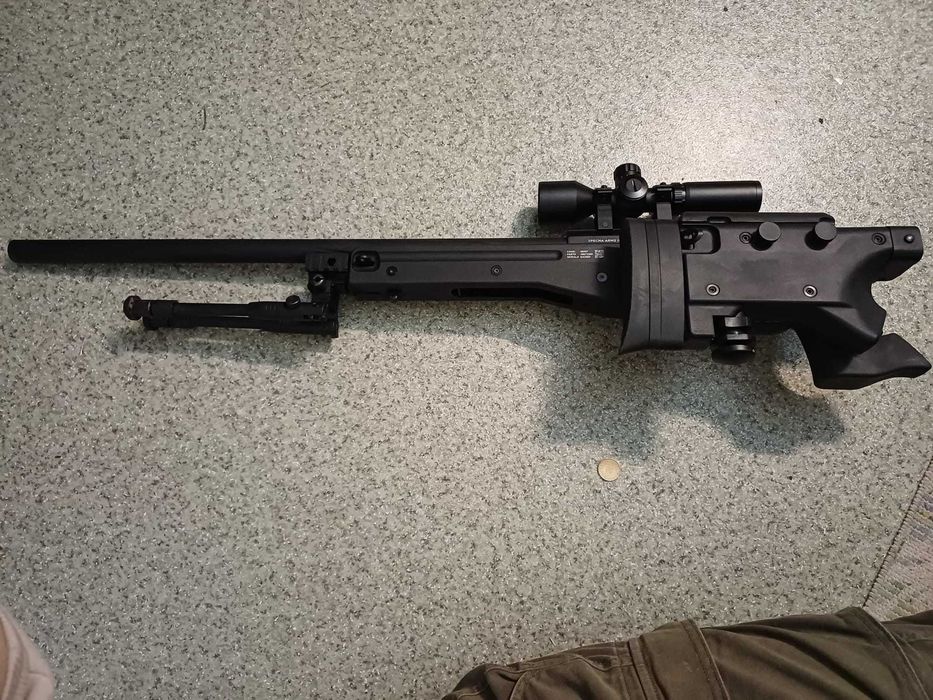 Replica Sniper Airsoft + luneta 3x9x42 + bipod - nou, garantie 2 ani