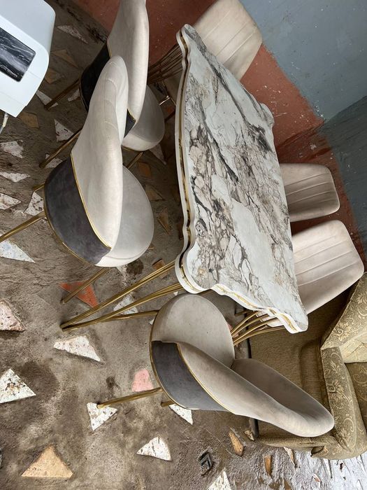 6 kishilik stol stul