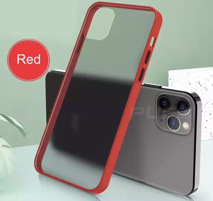 Iphone 13/14/15 PRO MAX - Husa Slim Spate Plastic Mat Rama Silicon