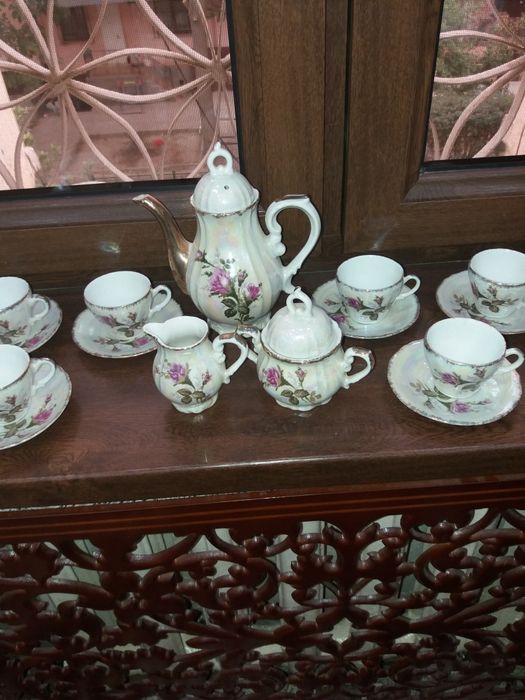 Сервиз фарфоровый  кофейный япония