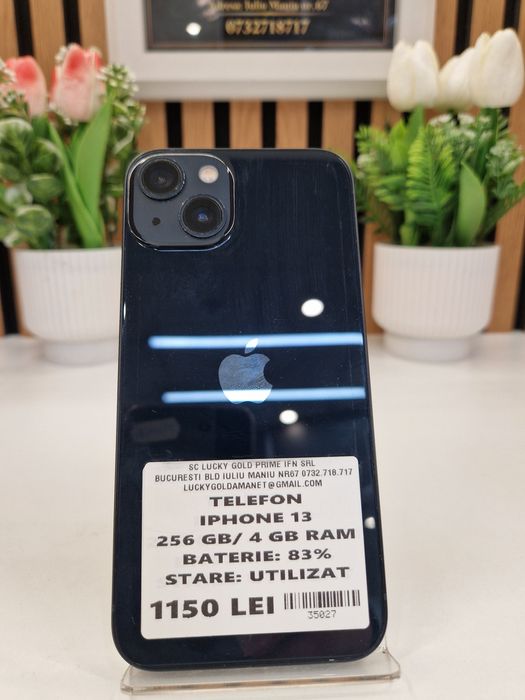 Iphone 13 256GB / 4GB RAM 83% Baterie Garantie! #35027 #46549