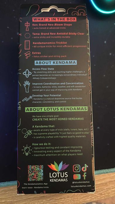 Kendama Lotus Bloom V2 Antiskid Matte