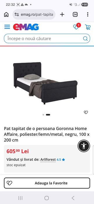 Pat de o persoana