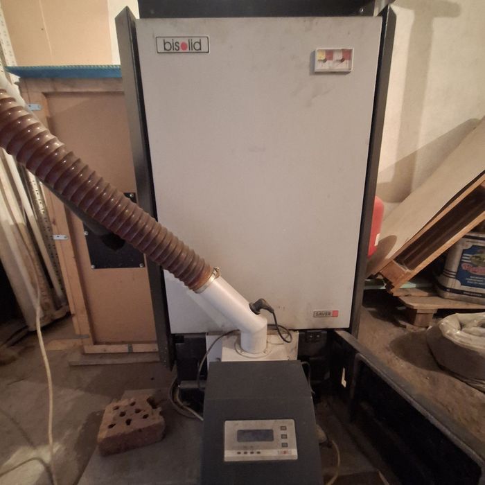 Комбиниран котел на пелети и дърва, Bisolid, 35 KW