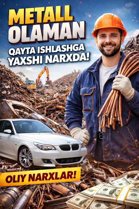 Mettalom qayta ishlashga yaxshi narxda