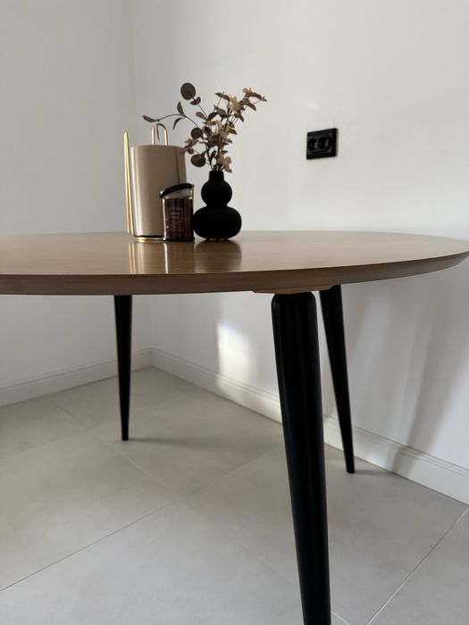 Masa blat Furnir - picioare lemn masiv detasabile