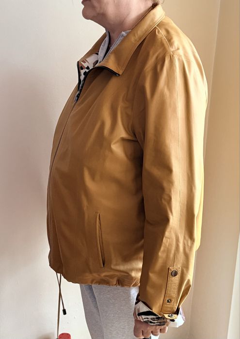 Geaca fergucci 2 fete impermeabila culoare mustar