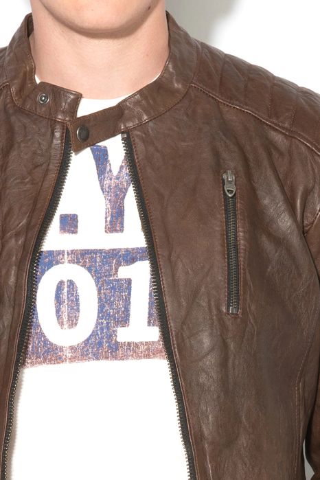 Jack & Jones Premium Jachetă de piele slim fit Richard S