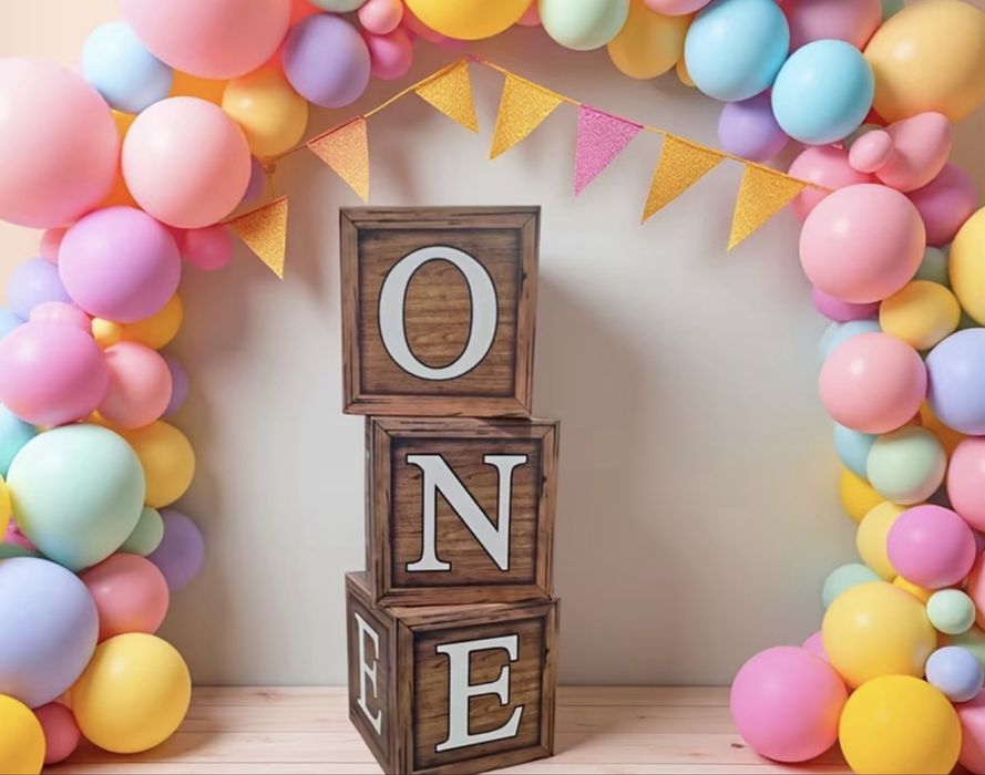 Украса нова за първи рожден ден 1 годинка мече