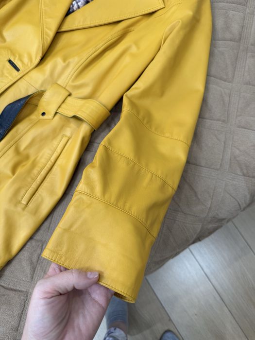 Плащ кожаный тренч