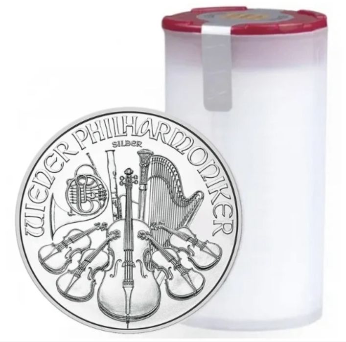 Сребърна монета 1 унция австрийска филхармония