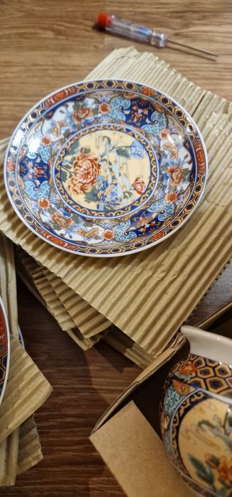 Set serviciu de masa 6 persoane din portelan fin stil japonez