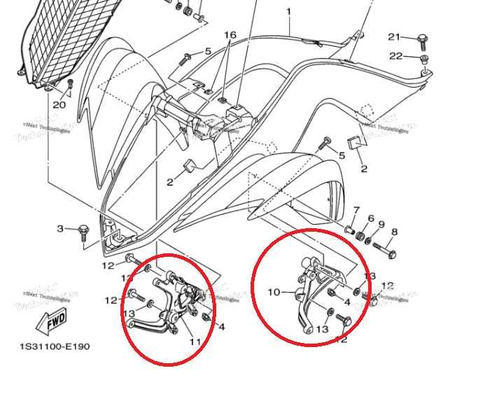 Държач Стойка за Преден Калник 2006-12 Ямаха Раптор 700 Yamaha Raptor