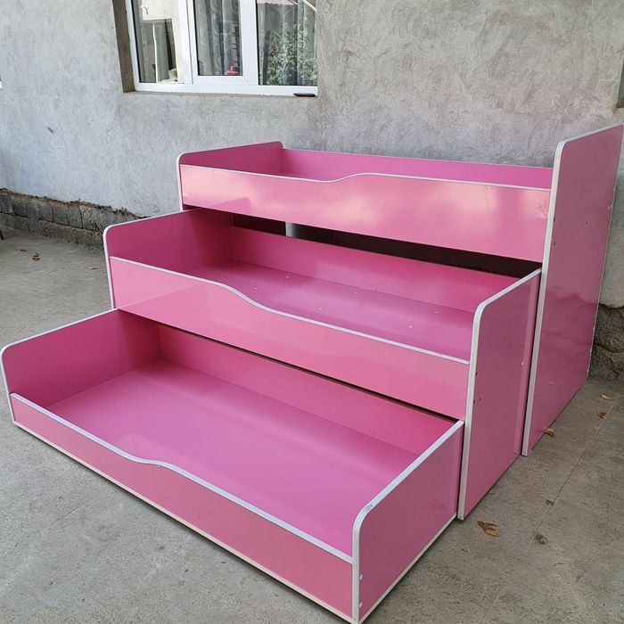 Детский раскладной 3х этажный кровать