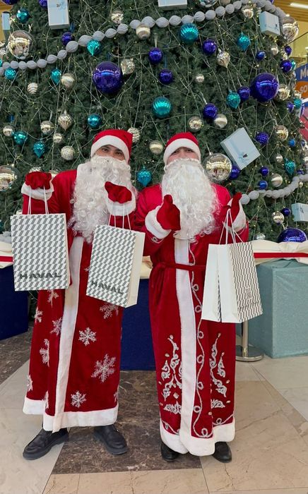 Прокат костьюм деда мороза и снегурочка