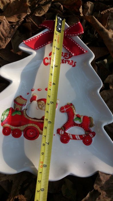 Коледна украса-3бр. керамика