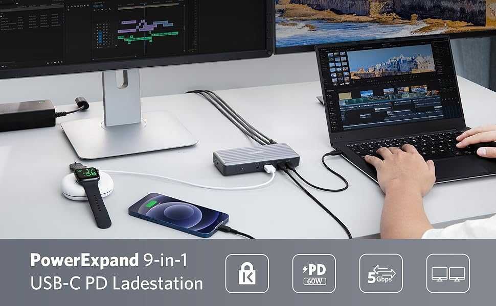 Докинг станция Anker PowerExpand 60W Docking Station