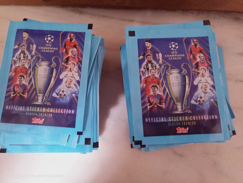 100 plicuri Champions League 2024 2025 Topps