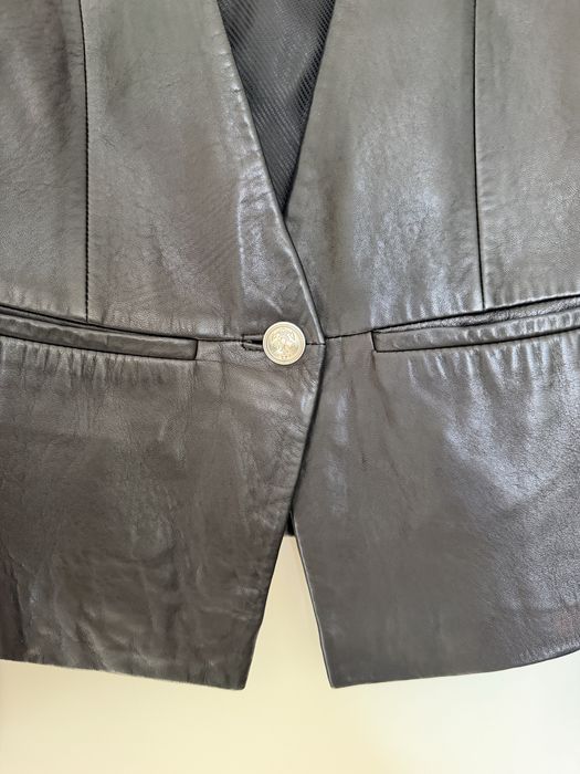 Кожено сако/яке Massimo Dutti