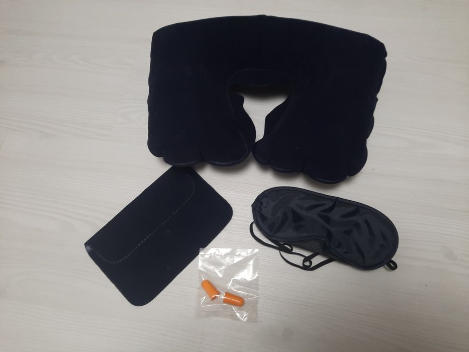 Perna călătorie, doape urechi, masca somn și suport