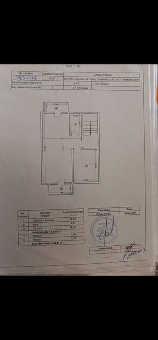 Vand apartament 2 camere