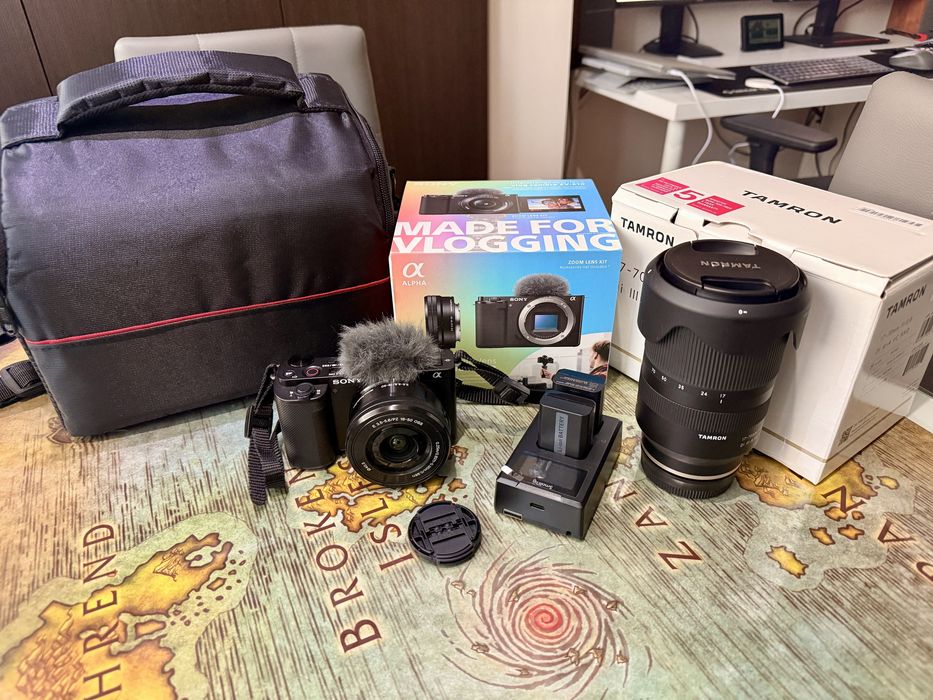 Sony ZV-E10 + 16-50mm + Tamron 17-70