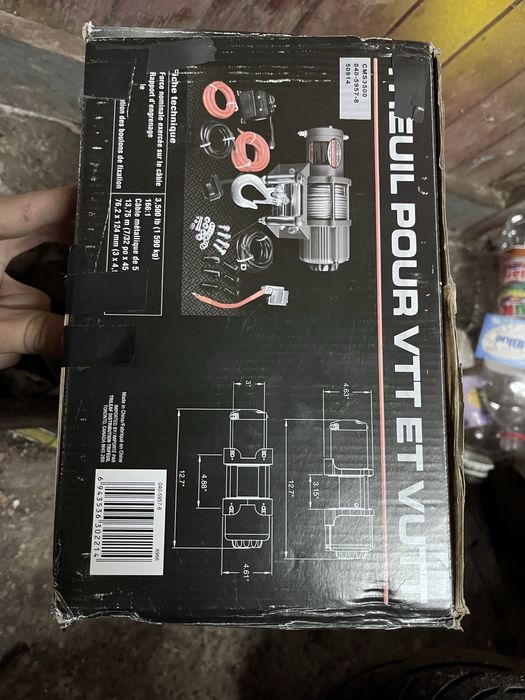 НОВА електрическа Лебедка 3500 LB за ATV/UTV