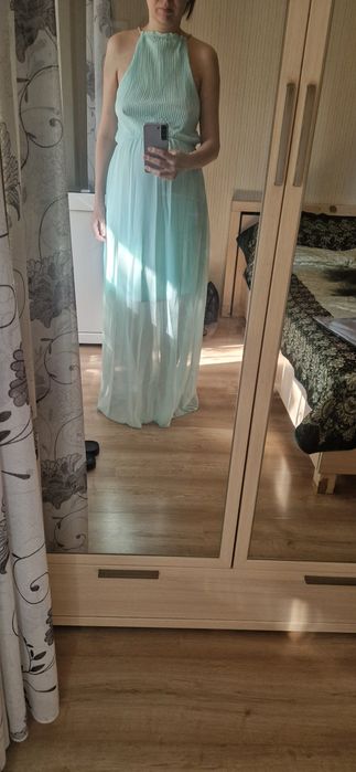 Платье нежное бирюзовое