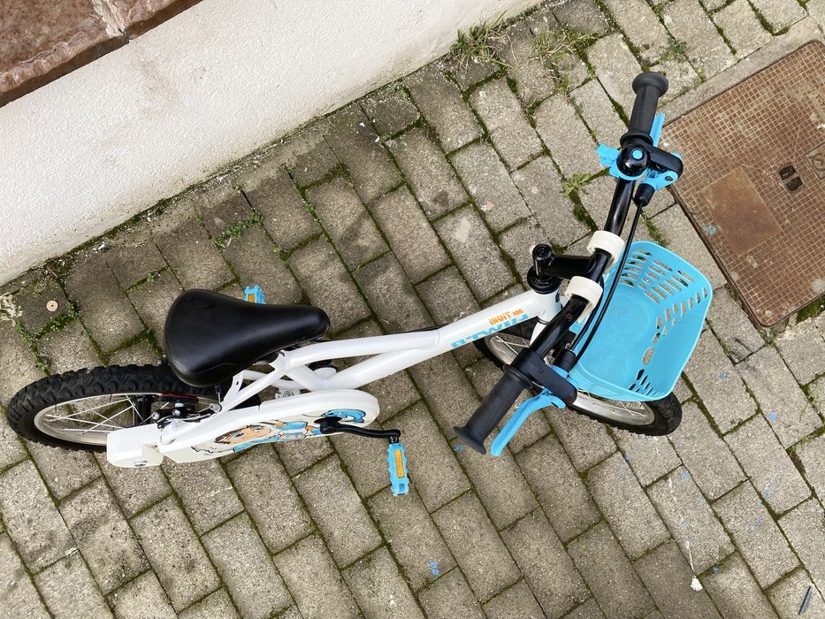 Bicicletă copii 16” – stare foarte bună, cu coșuleț, gata de plimbare