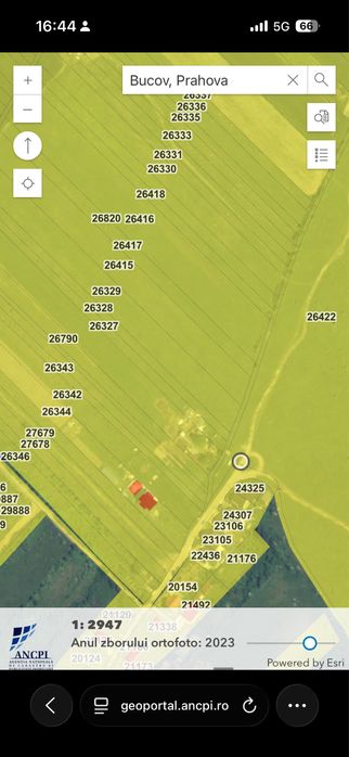 Teren extravilan Bucov nr cadastral 26416