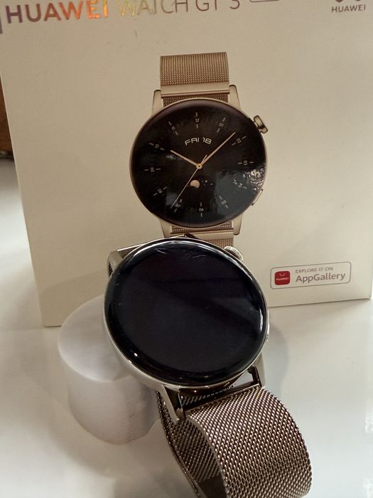 Huawei Watch GT 3 42mm – пълен комплект + 5 каишки