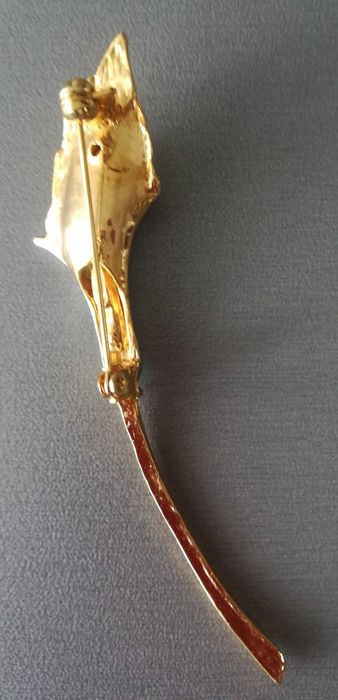 Брошка за ревер или шал с перла