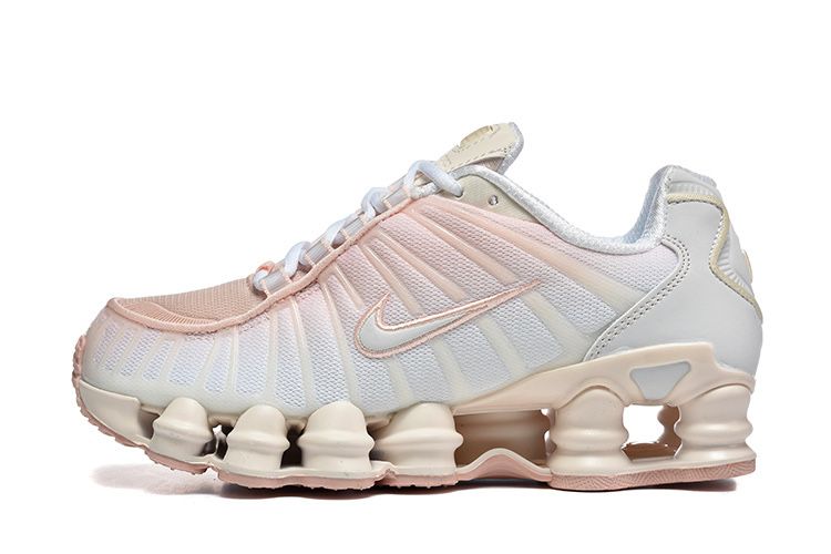 Нови дамски маратонки Nike Air Max Shox white pink