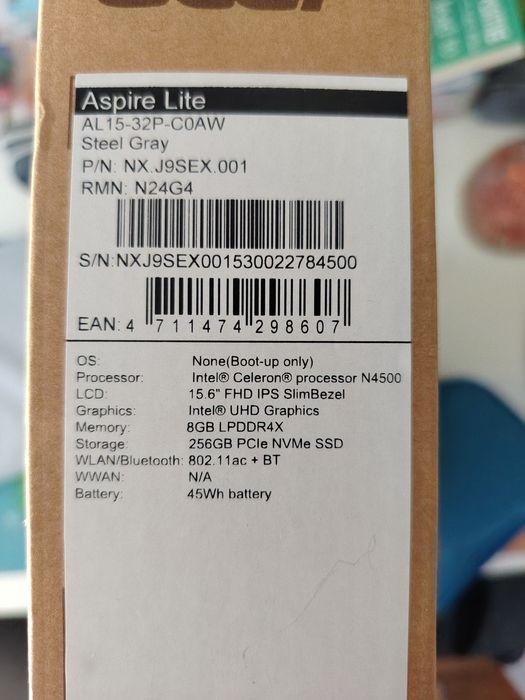 Laptop Acer Aspire Lite 15