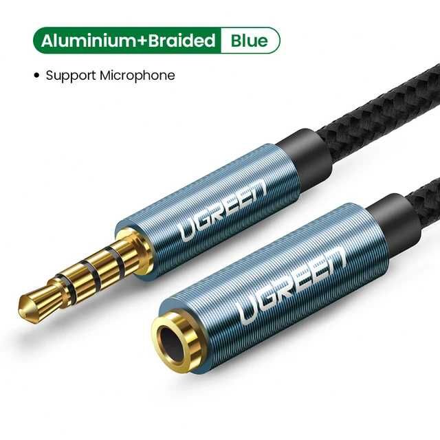 Удлиннитель для наушников(3.5mm) от бренда UGREEN поддержкой микрофона