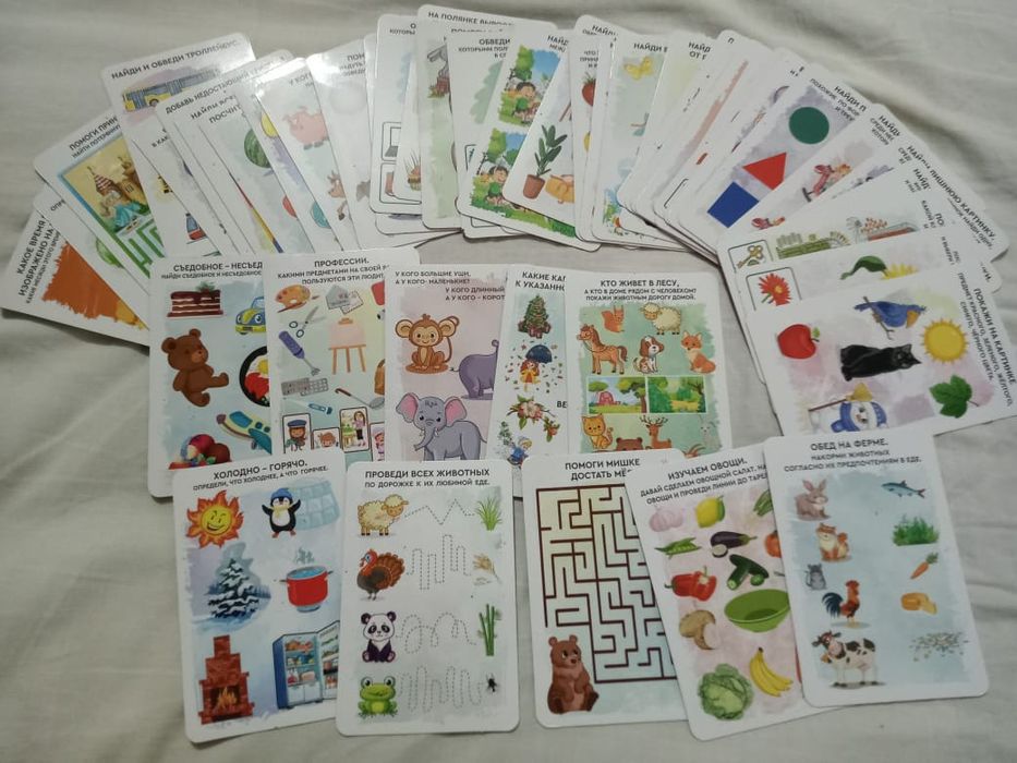 Развивающие игрушки и карточки