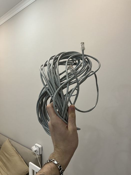 2 кабеля ethernet, длинные