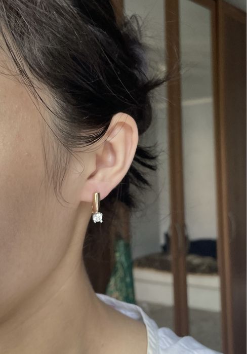 Золотые серьги 585 пробы