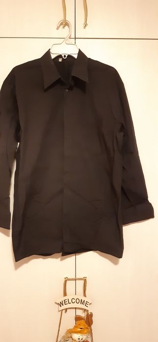 Мъжки черни  ризи с дълги ръкави